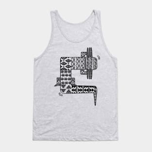 Axolotl Zendoodle Black Tank Top